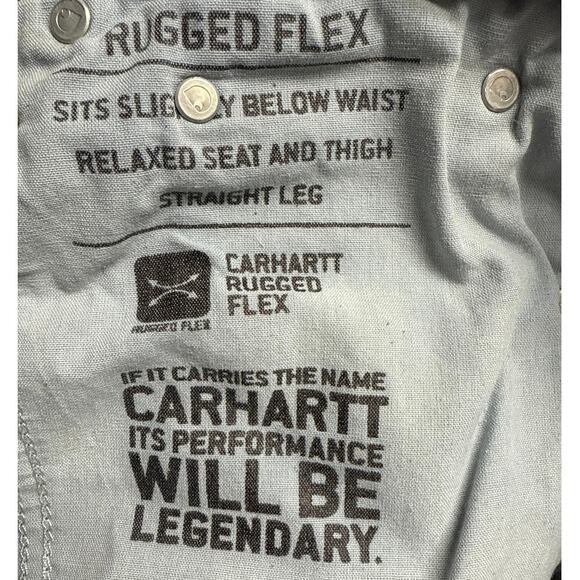 Carhartt Men’s Relaxed Rugged Flex Straight Leg Denim Jeans Size 34 x 30 - Picture 4 of 6
